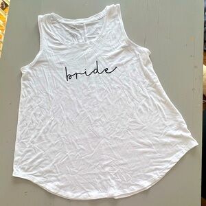 White Bride Tank Top